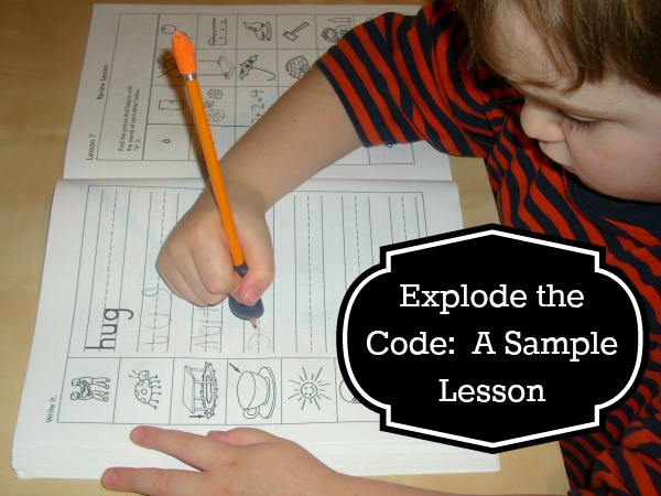 Explode the Code: A Sample Lesson – Eclectic Homeschooling