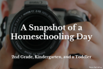 A Snapshot of a Homeschooling Day