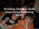 Reading Aloud to a Visual Spatial Learner – Improving Listening Skills