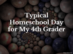 A Homeschool Day in the Life of My 4th Grader