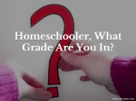 Homeschooler, What Grade Are You In?